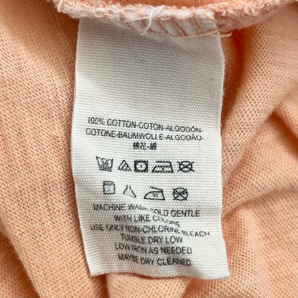 Free People We The Free Scoop Neck‎ Oversized Tunic Top Short Sleeve Pink, Small - Picture 10 of 11